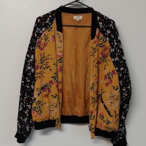 Floral Bomber Jacket
